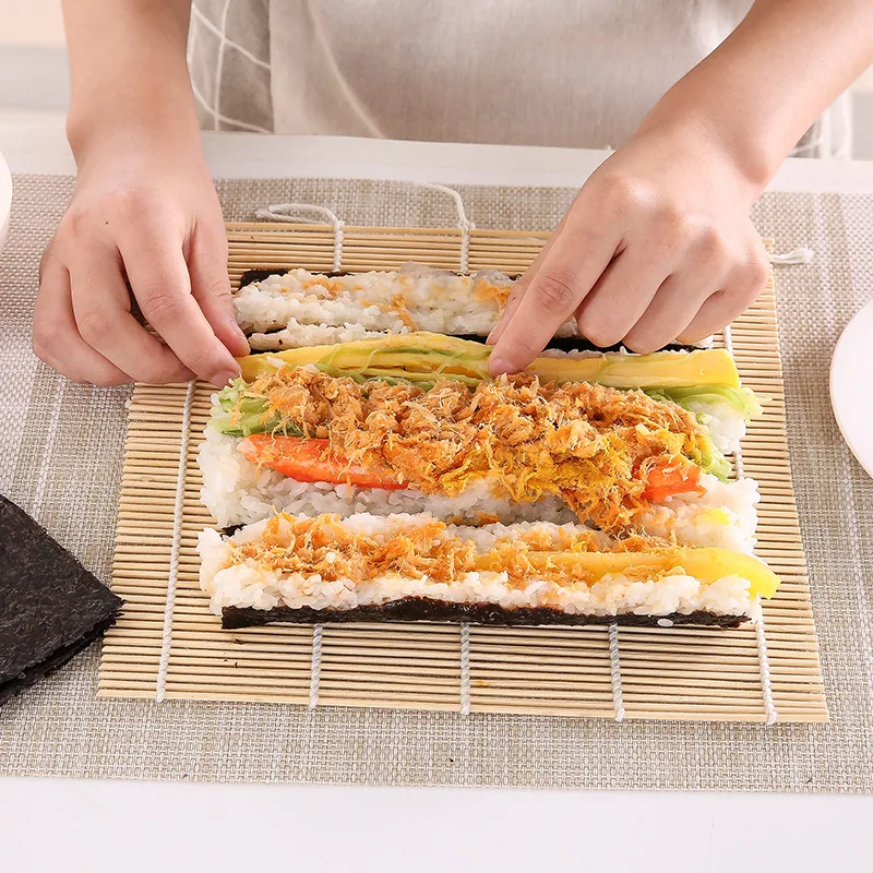 Бамбуковый коврик для суши с а – обзор и цена Sushi Making Kit